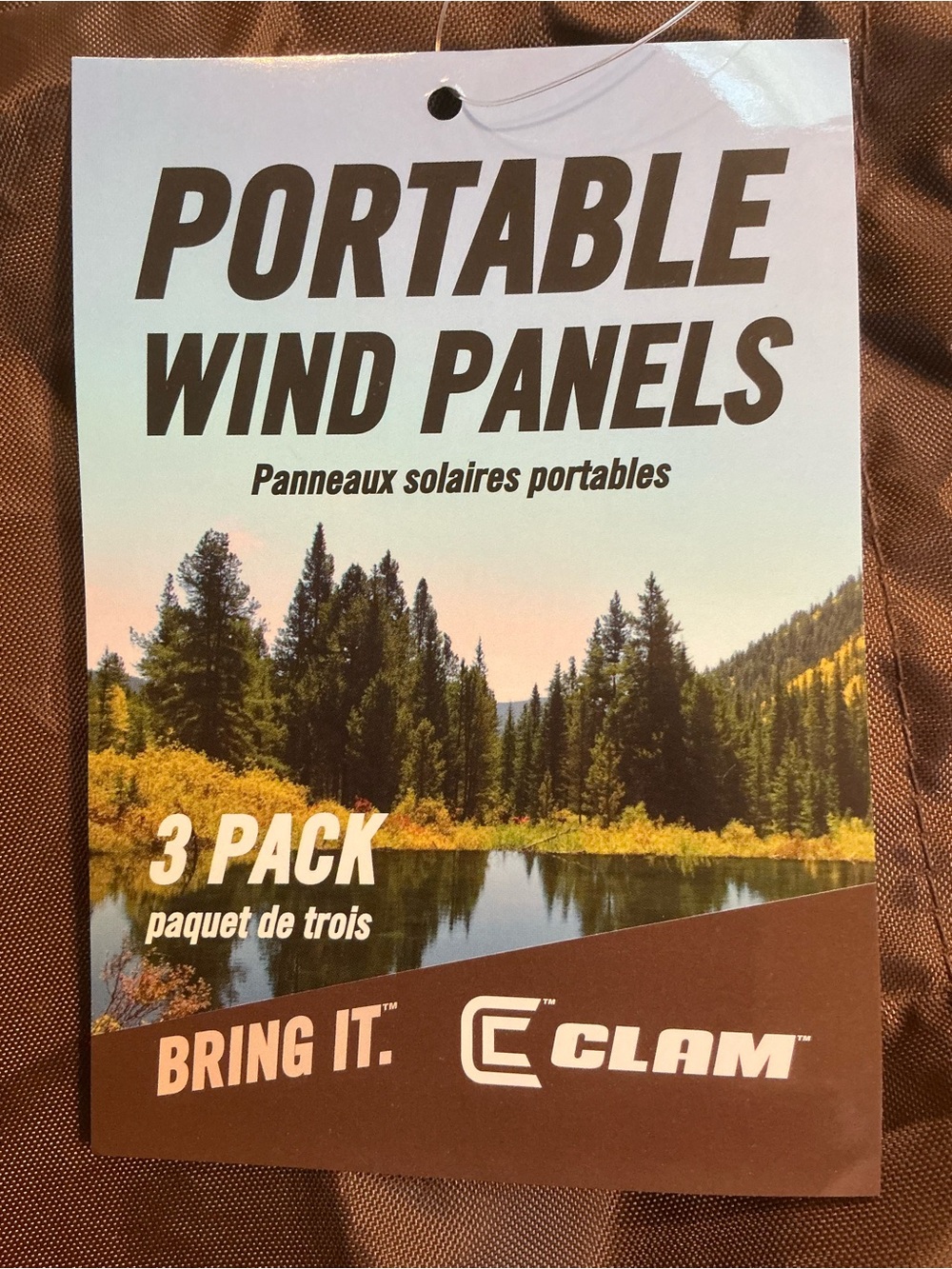 4 CLAM SHELL Wind Panels NWT New w/ tags. Brown. Camp tent
